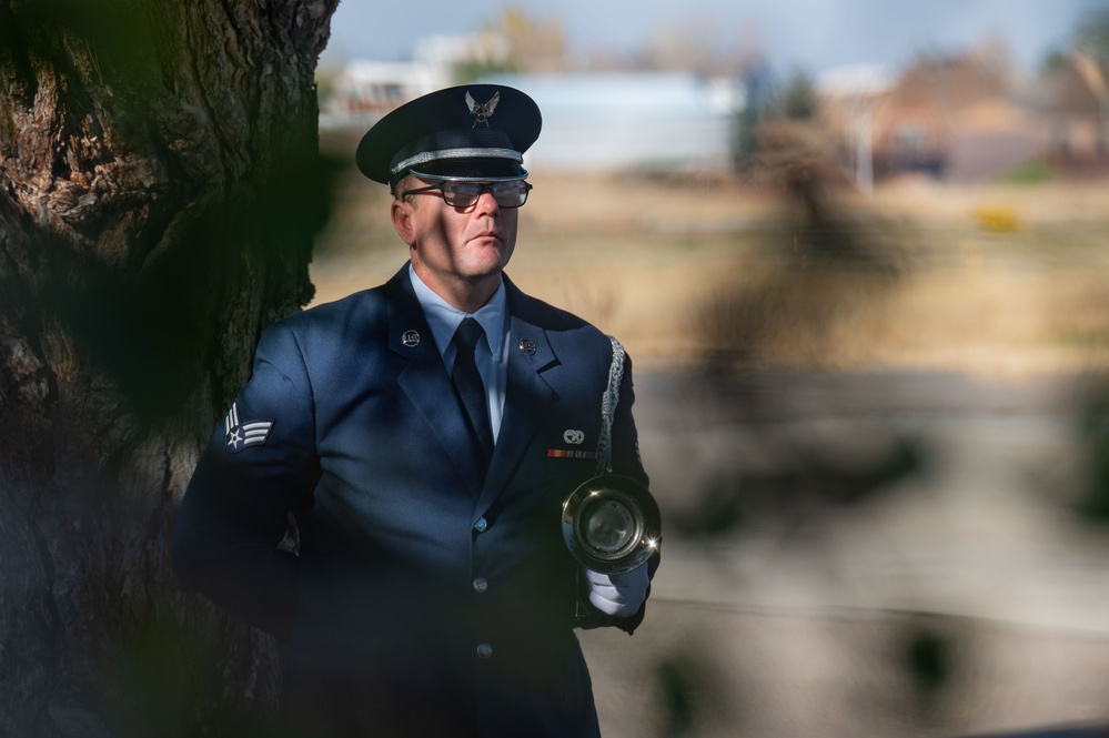 Base Honor Guard honors Vet, refolds WWII-era flag