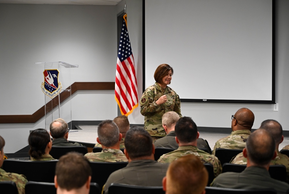 CMSAF Bass visits Tinker AFB Reservists