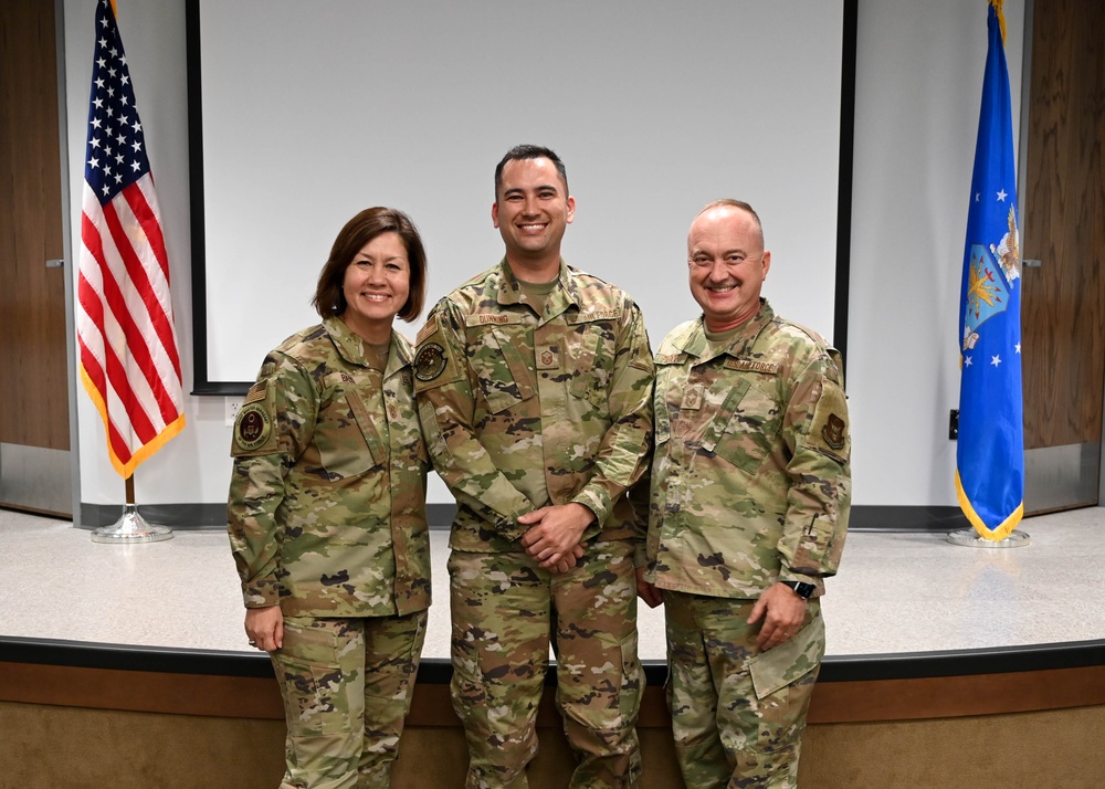 CMSAF Bass visits Tinker AFB Reservists