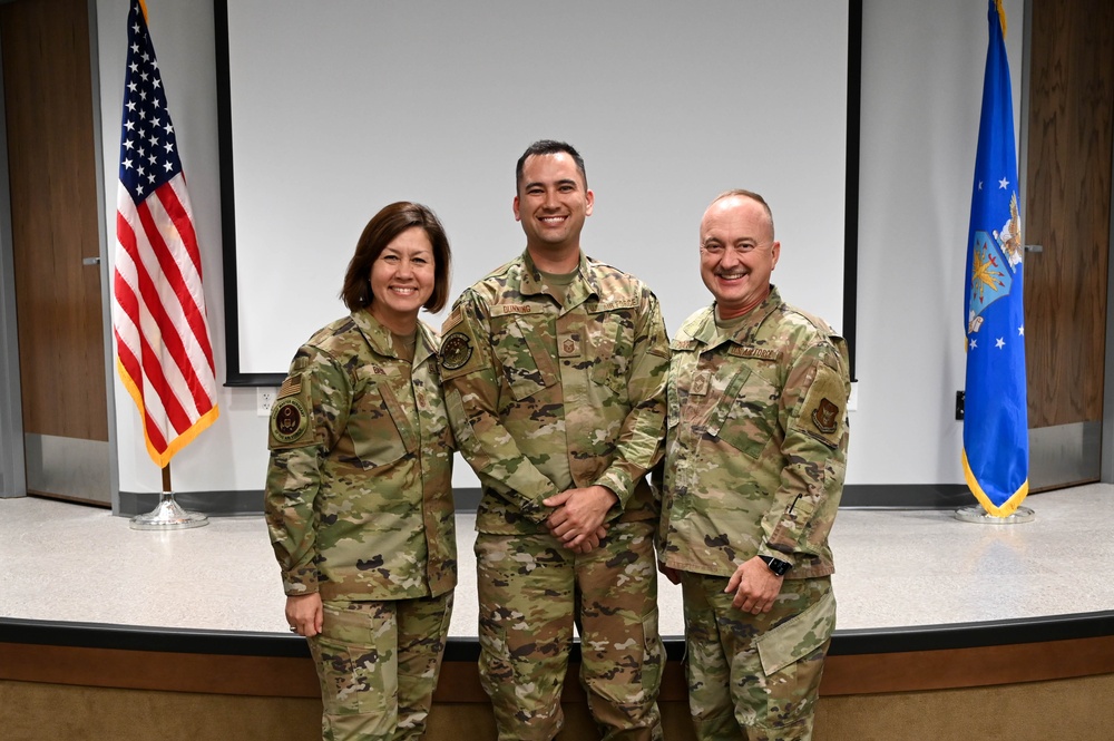 CMSAF Bass visits Tinker AFB Reservists