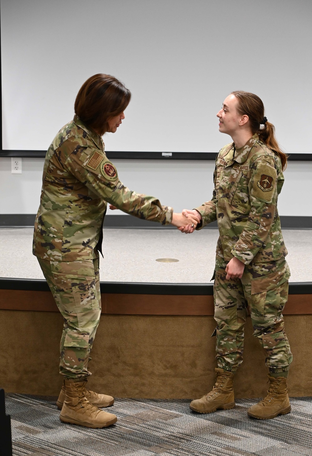 CMSAF Bass visits Tinker AFB Reservists