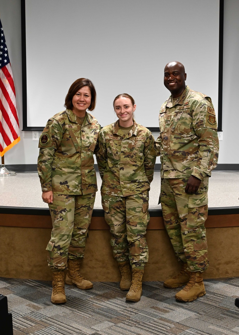 CMSAF Bass visits Tinker AFB Reservists