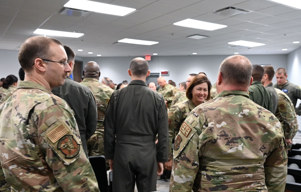 CMSAF Bass visits Tinker AFB Reservists