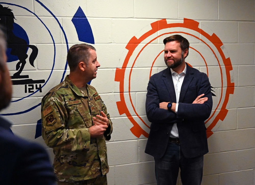 US Senator JD Vance Visits 178th Wing