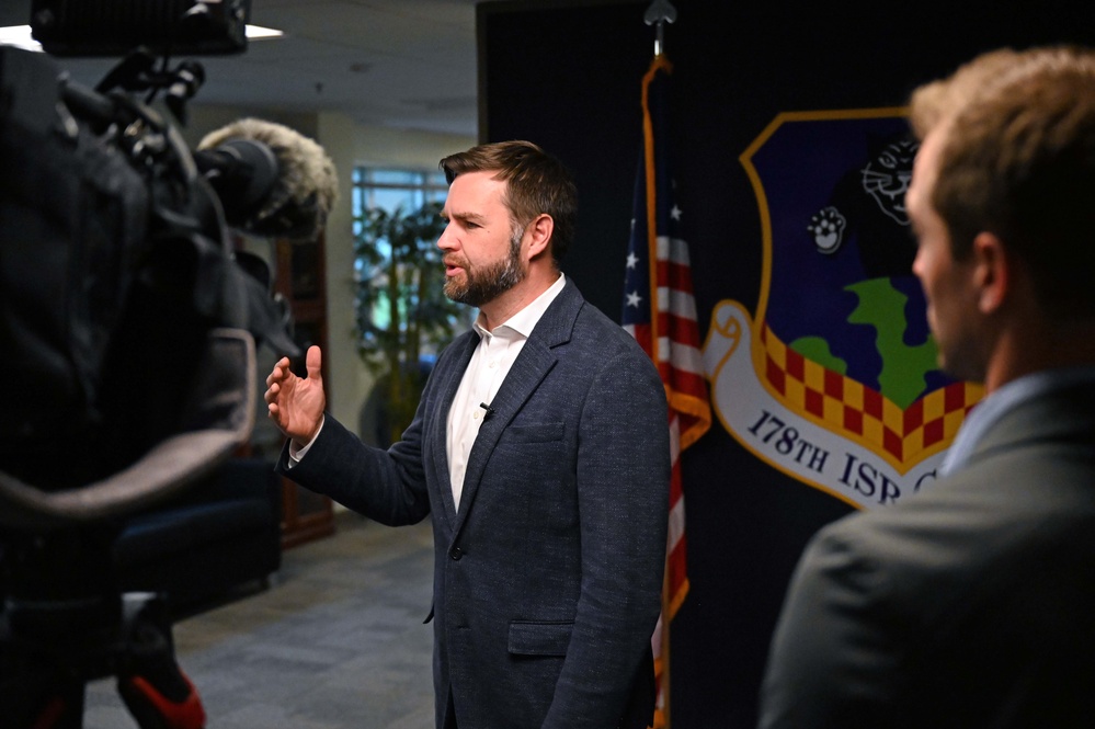 US Senator JD Vance Visits 178th Wing