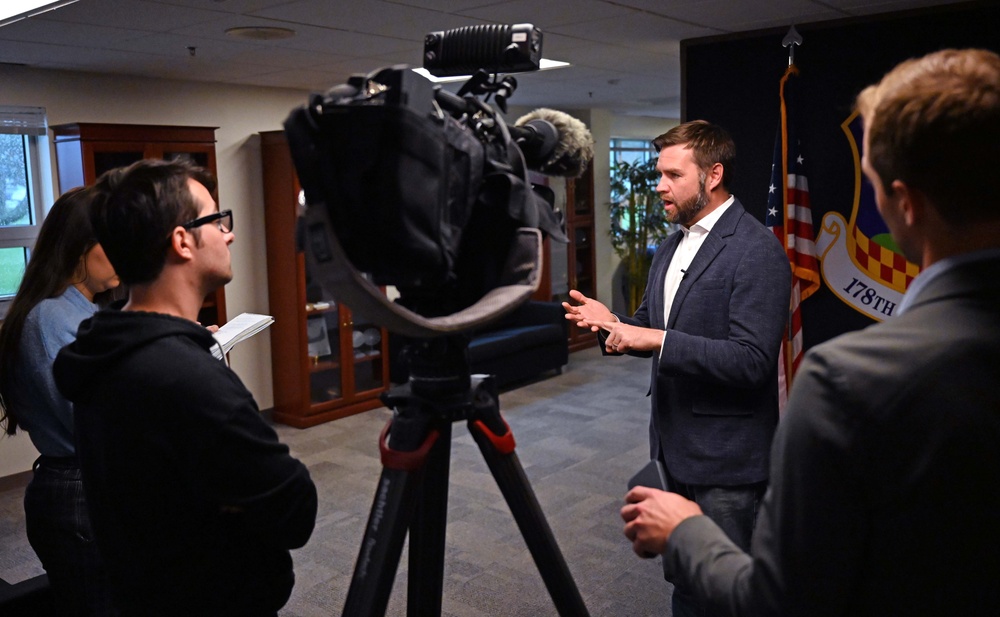 US Senator JD Vance Visits 178th Wing