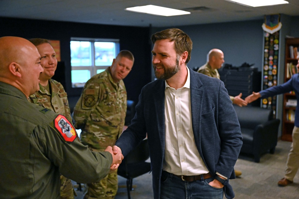 US Senator JD Vance Visits 178th Wing