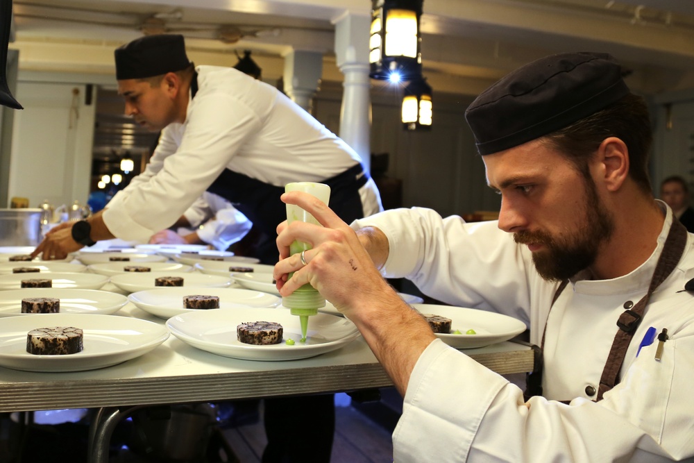 Anglo-American dinner aboard HMS Victory