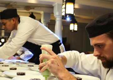 Anglo-American dinner aboard HMS Victory