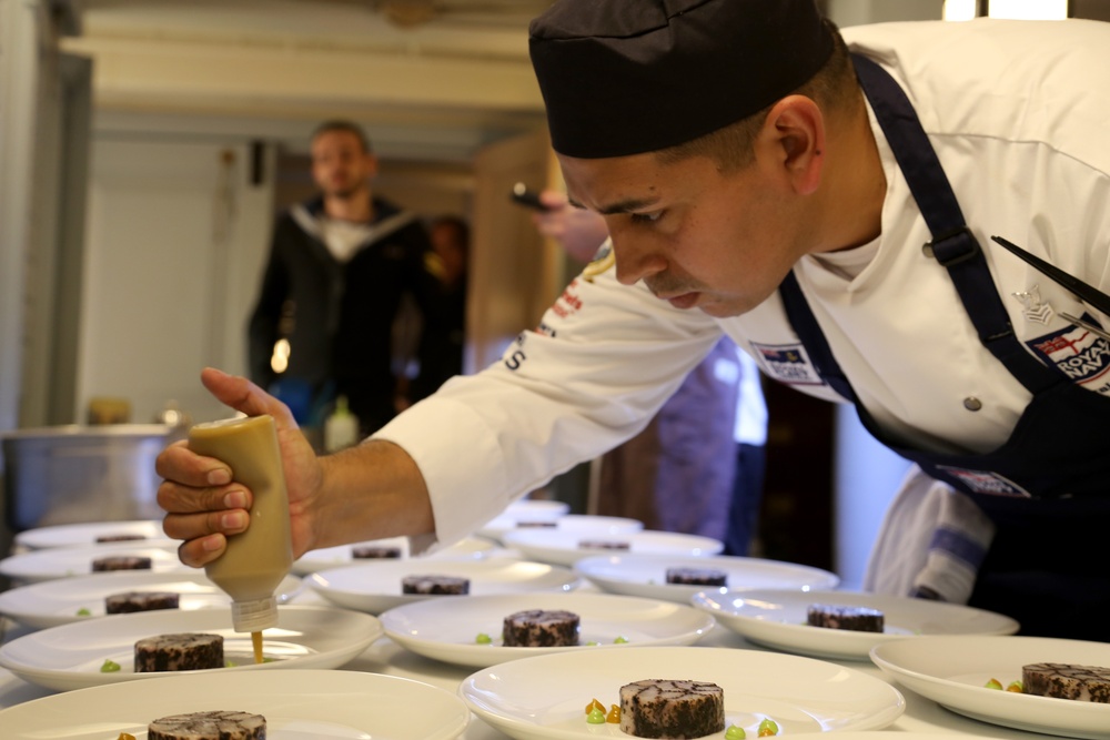 Anglo-American dinner aboard HMS Victory