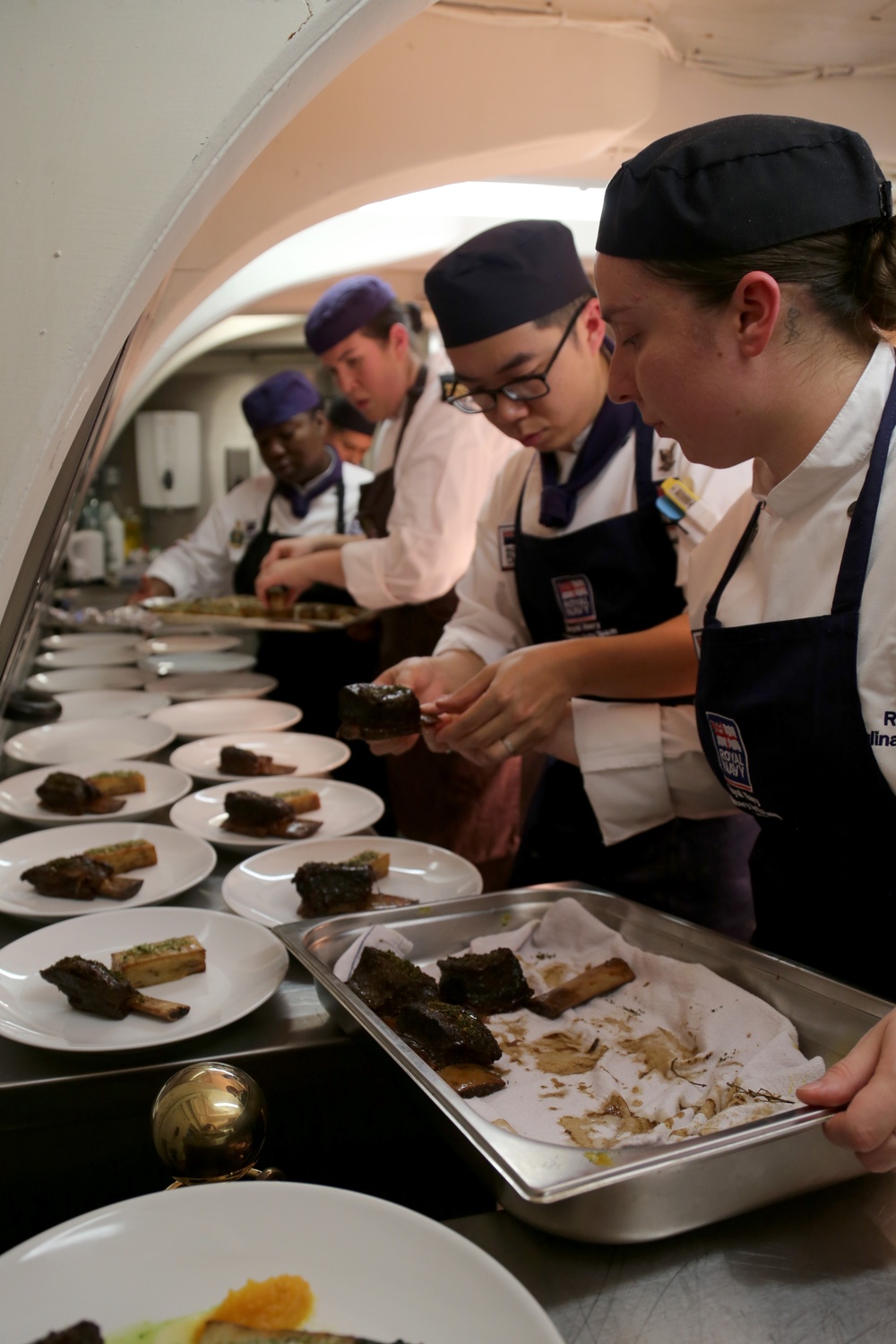 Anglo-American dinner aboard HMS Victory