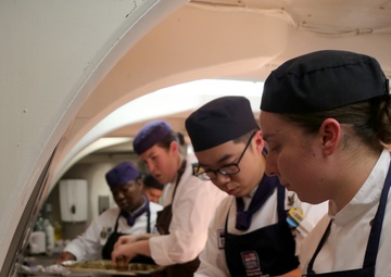 Anglo-American dinner aboard HMS Victory