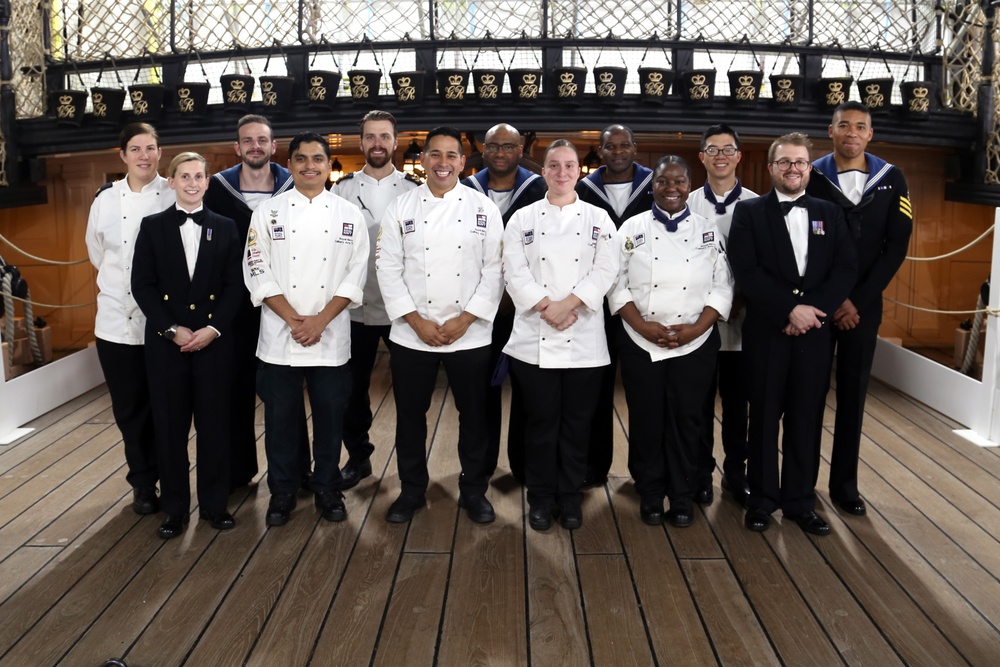 Anglo-American dinner aboard HMS Victory