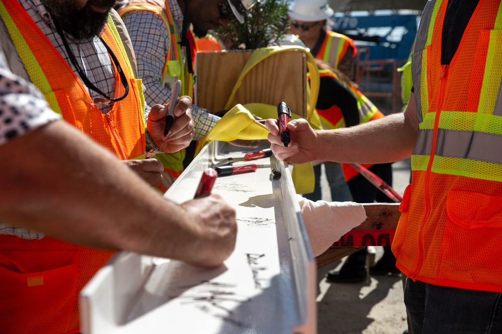 CH-53K King Stallion Aircraft Maintenance Hangar Topping Out Ceremony