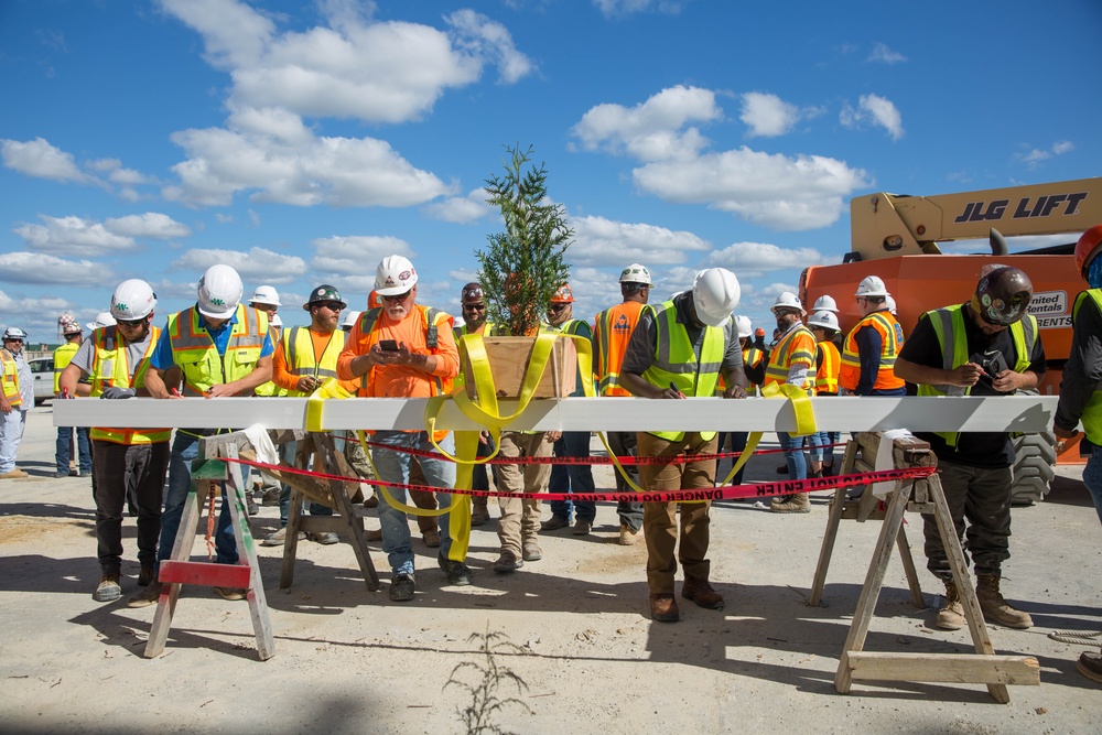 CH-53K King Stallion Aircraft Maintenance Hangar Topping Out Ceremony
