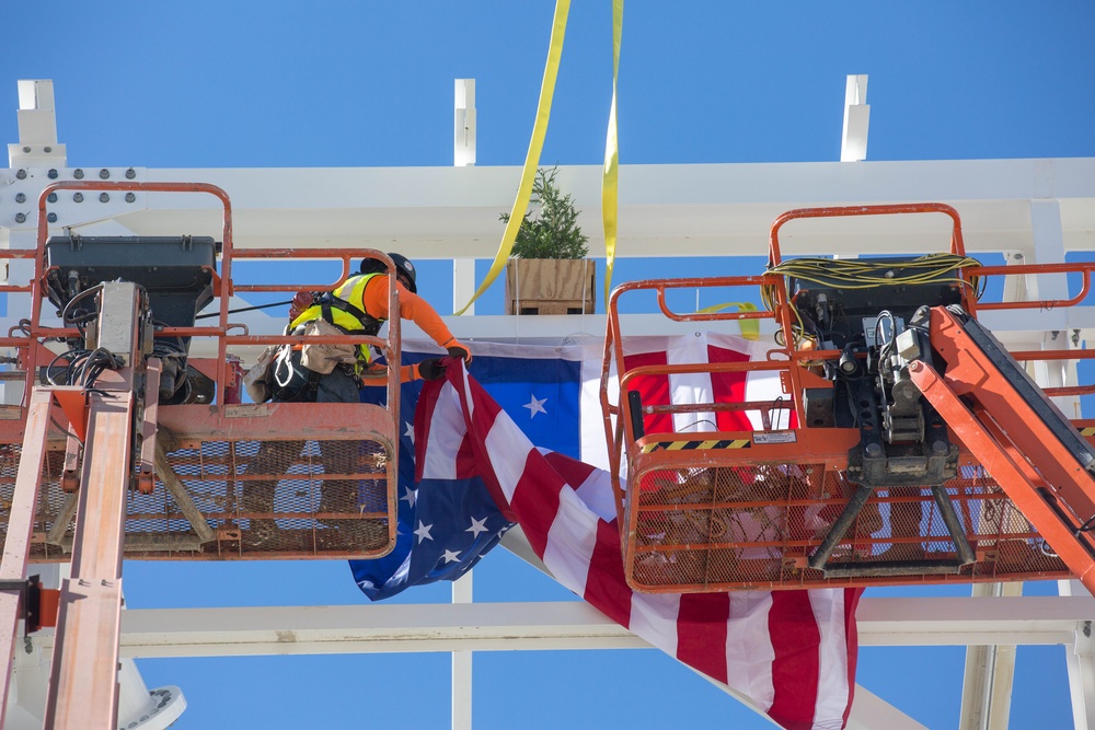 CH-53K King Stallion Aircraft Maintenance Hangar Topping Out Ceremony