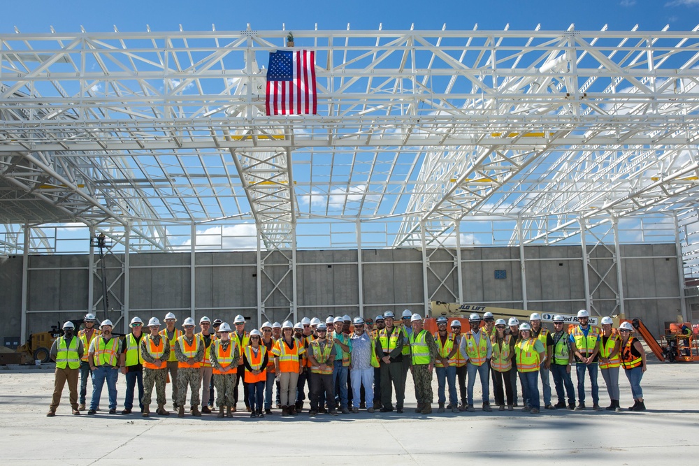 CH-53K King Stallion Aircraft Maintenance Hangar Topping Out Ceremony