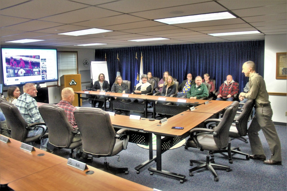 Fort McCoy Garrison command team thanks resource management team for end-of-year close-out