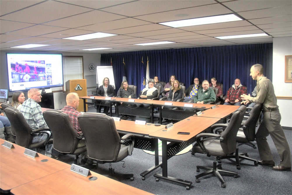 Fort McCoy Garrison command team thanks resource management team for end-of-year close-out