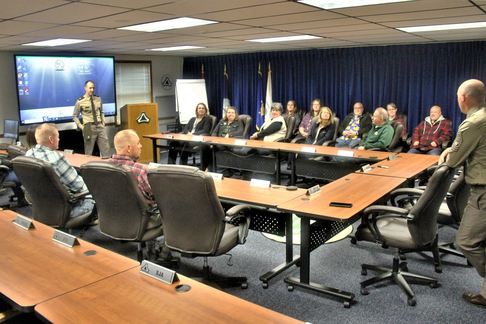 Fort McCoy Garrison command team thanks resource management team for end-of-year close-out