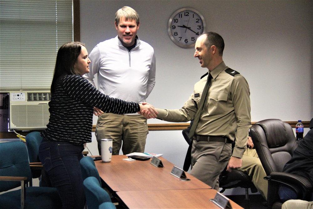 Fort McCoy Garrison command team thanks resource management team for end-of-year close-out