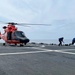 U.S. Coast Guard Cutter Waesche crews conduct flight operations in the Eastern Pacific