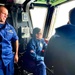 U.S. Coast Guard Cutter Waesche crews conduct flight operations in the Eastern Pacific