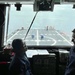 U.S. Coast Guard Cutter Waesche crews conduct flight operations in the Eastern Pacific