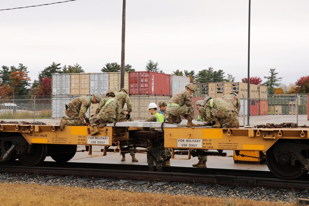 Wisconsin National Guard Soldiers complete rail training at Fort McCoy to prep for future rail op
