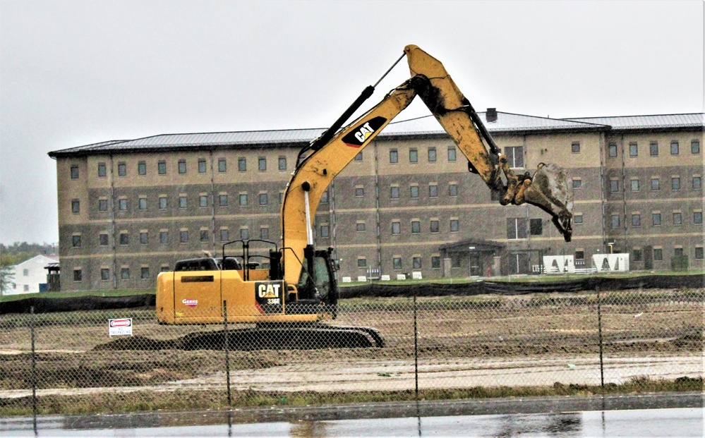 Infrastructure, excavation work underway for construction of third $28.08 million, four-story, 60,000-square-foot barracks at Fort McCoy