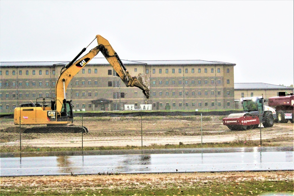 Infrastructure, excavation work underway for construction of third $28.08 million, four-story, 60,000-square-foot barracks at Fort McCoy