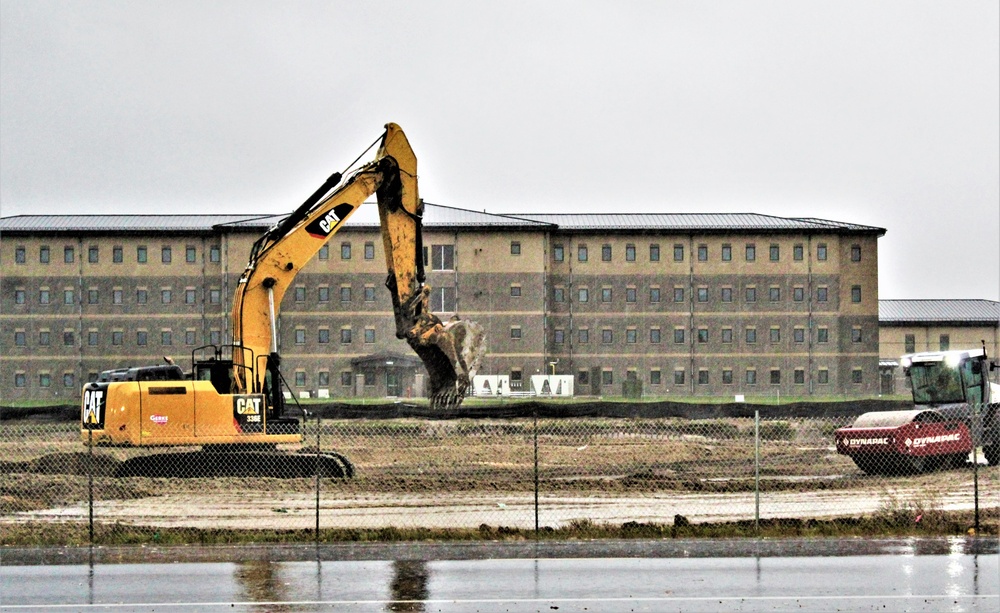 Infrastructure, excavation work underway for construction of third $28.08 million, four-story, 60,000-square-foot barracks at Fort McCoy