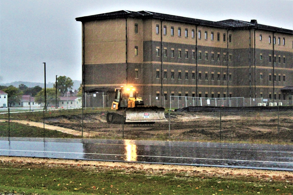 Infrastructure, excavation work underway for construction of third $28.08 million, four-story, 60,000-square-foot barracks at Fort McCoy