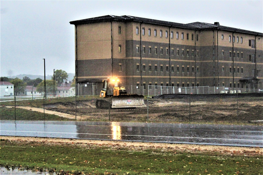 Infrastructure, excavation work underway for construction of third $28.08 million, four-story, 60,000-square-foot barracks at Fort McCoy