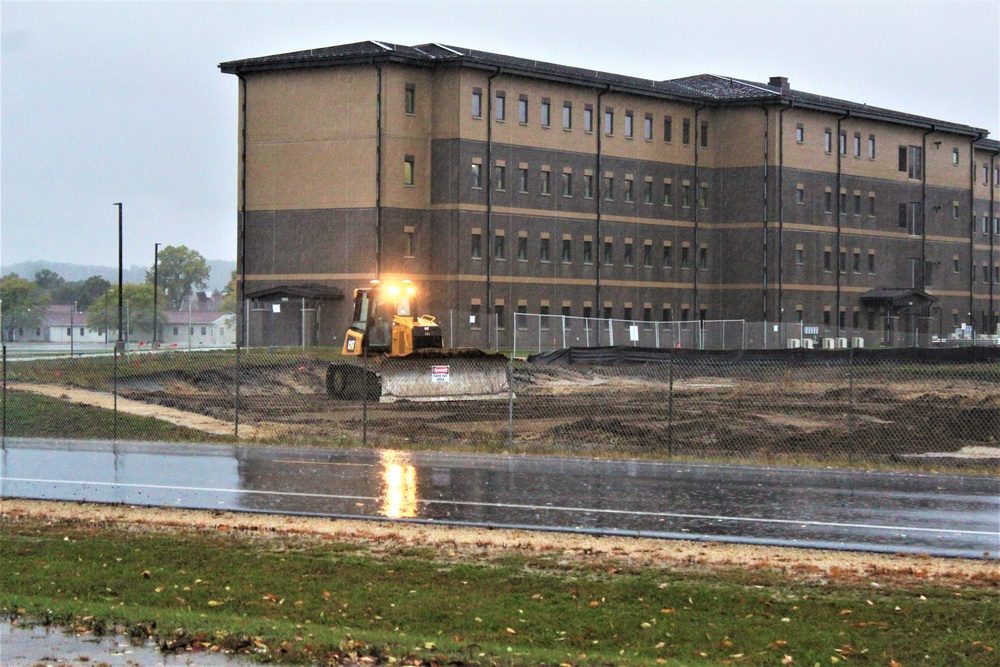 Infrastructure, excavation work underway for construction of third $28.08 million, four-story, 60,000-square-foot barracks at Fort McCoy