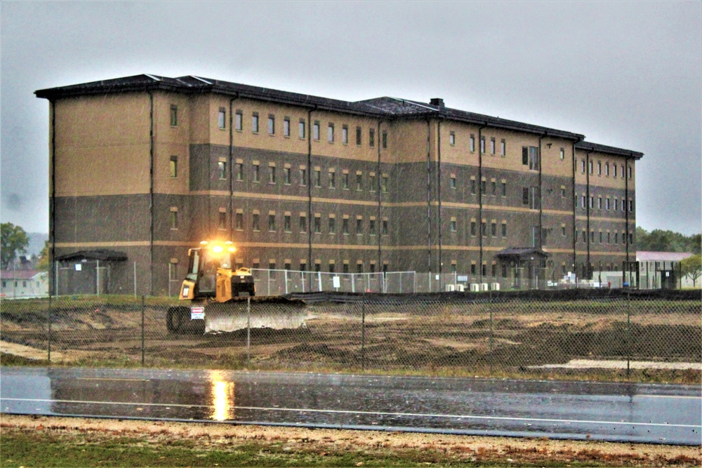 Infrastructure, excavation work underway for construction of third $28.08 million, four-story, 60,000-square-foot barracks at Fort McCoy