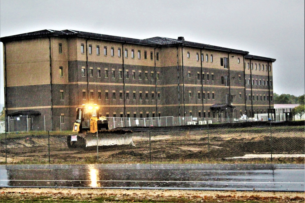 Infrastructure, excavation work underway for construction of third $28.08 million, four-story, 60,000-square-foot barracks at Fort McCoy