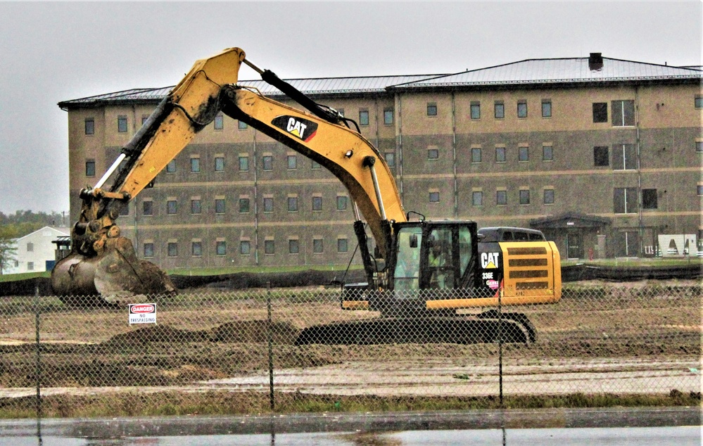 Infrastructure, excavation work underway for construction of third $28.08 million, four-story, 60,000-square-foot barracks at Fort McCoy