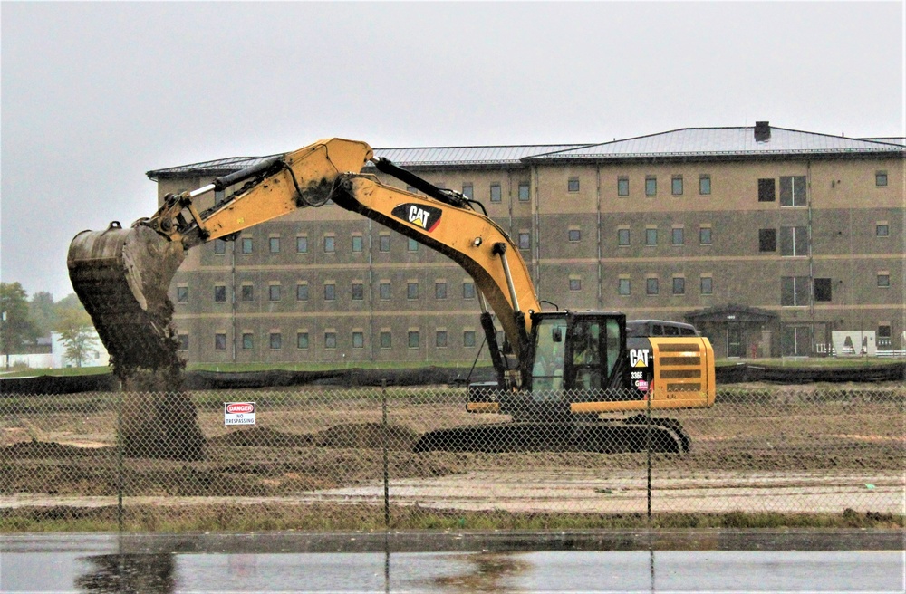 Infrastructure, excavation work underway for construction of third $28.08 million, four-story, 60,000-square-foot barracks at Fort McCoy