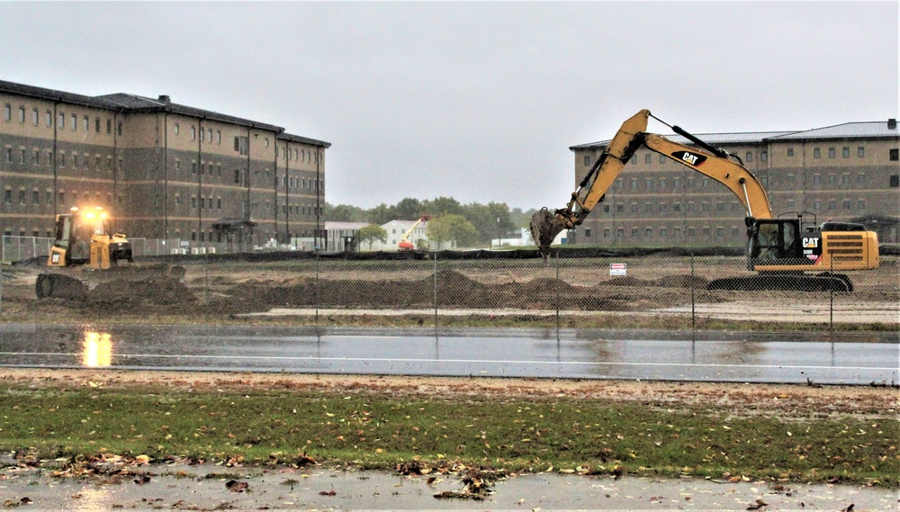 Infrastructure, excavation work underway for construction of third $28.08 million, four-story, 60,000-square-foot barracks at Fort McCoy