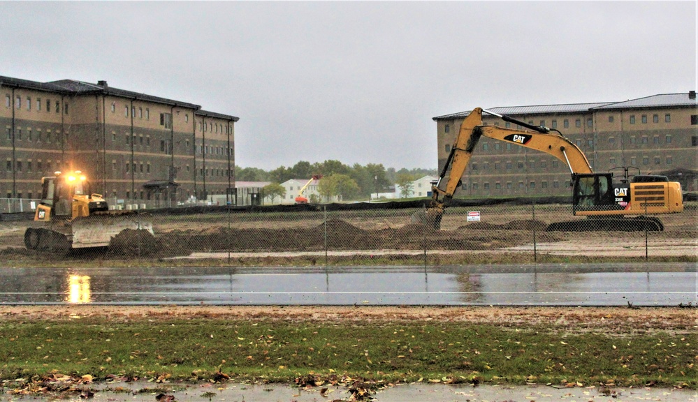 Infrastructure, excavation work underway for construction of third $28.08 million, four-story, 60,000-square-foot barracks at Fort McCoy