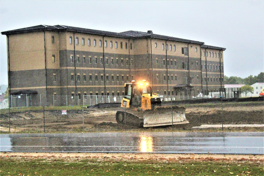 Infrastructure, excavation work underway for construction of third $28.08 million, four-story, 60,000-square-foot barracks at Fort McCoy