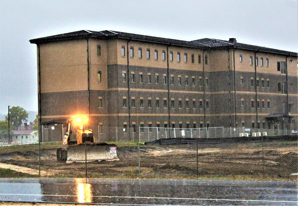 Infrastructure, excavation work underway for construction of third $28.08 million, four-story, 60,000-square-foot barracks at Fort McCoy