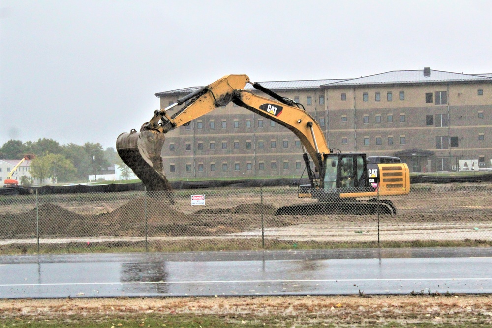 Infrastructure, excavation work underway for construction of third $28.08 million, four-story, 60,000-square-foot barracks at Fort McCoy