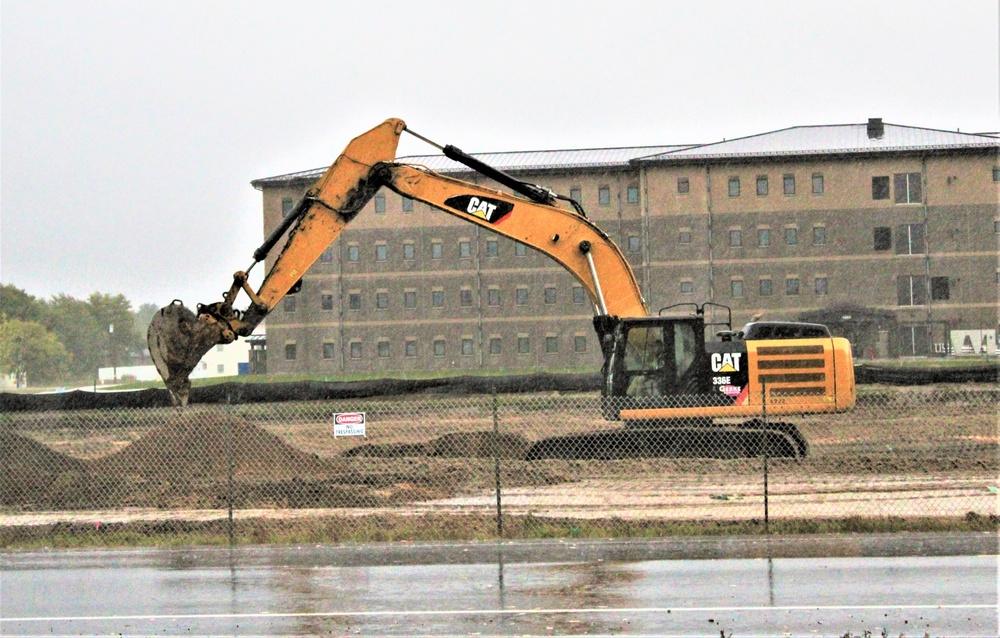 Infrastructure, excavation work underway for construction of third $28.08 million, four-story, 60,000-square-foot barracks at Fort McCoy