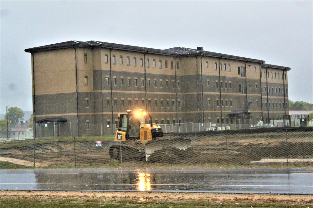 Infrastructure, excavation work underway for construction of third $28.08 million, four-story, 60,000-square-foot barracks at Fort McCoy