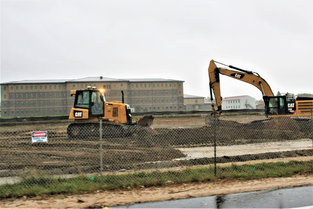 Infrastructure, excavation work underway for construction of third $28.08 million, four-story, 60,000-square-foot barracks at Fort McCoy