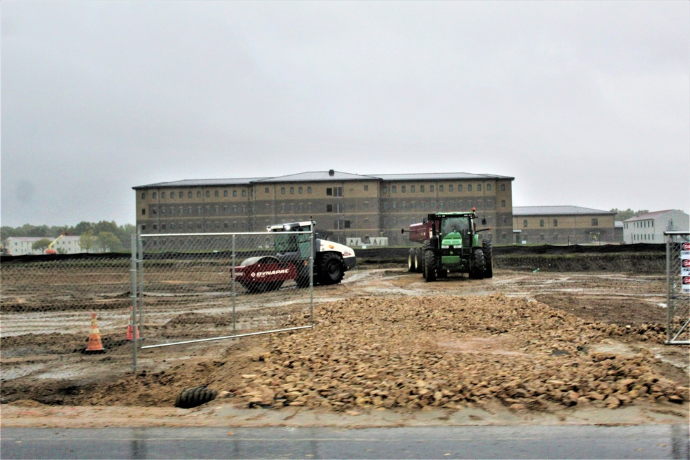 Infrastructure, excavation work underway for construction of third $28.08 million, four-story, 60,000-square-foot barracks at Fort McCoy