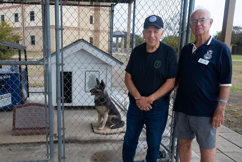 Former Air Police Sentry Dog handler visits Security Forces Museum