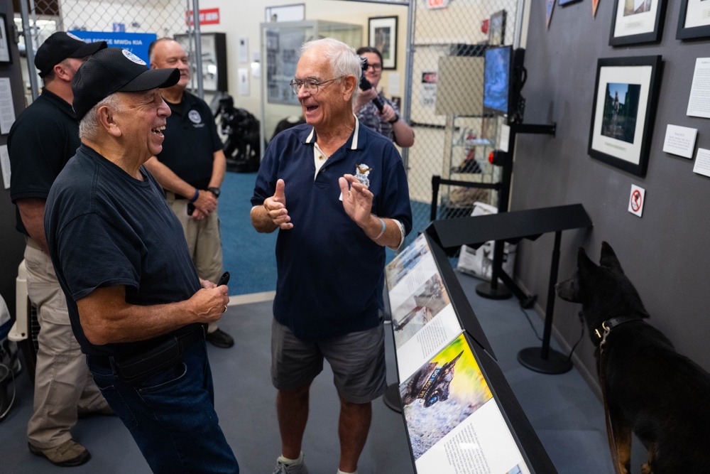 Former Air Police Sentry Dog handler visits Security Forces Museum